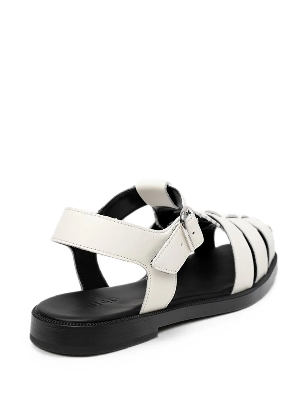 HUGO Gekooide sandalen met gesp Wit