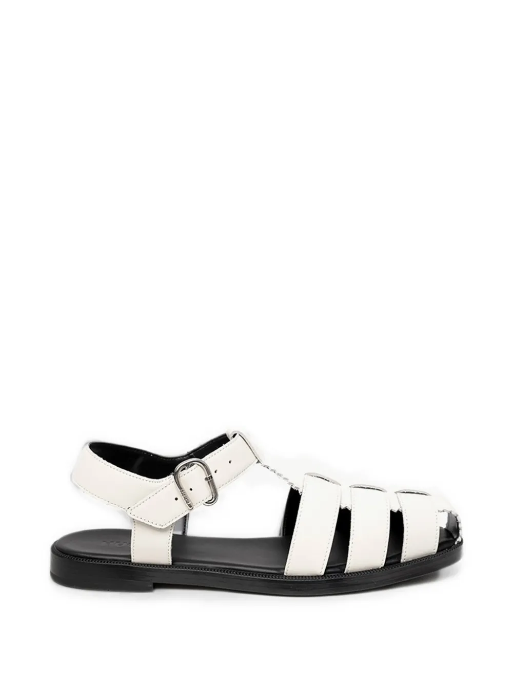 HUGO buckle-fastening caged sandals - Bianco