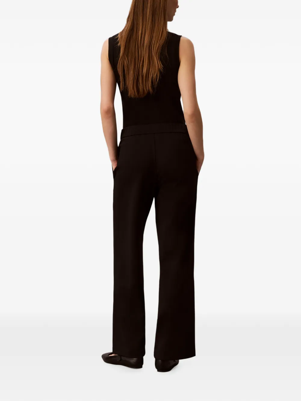 Calvin Klein Broek met wijde pijpen Bruin