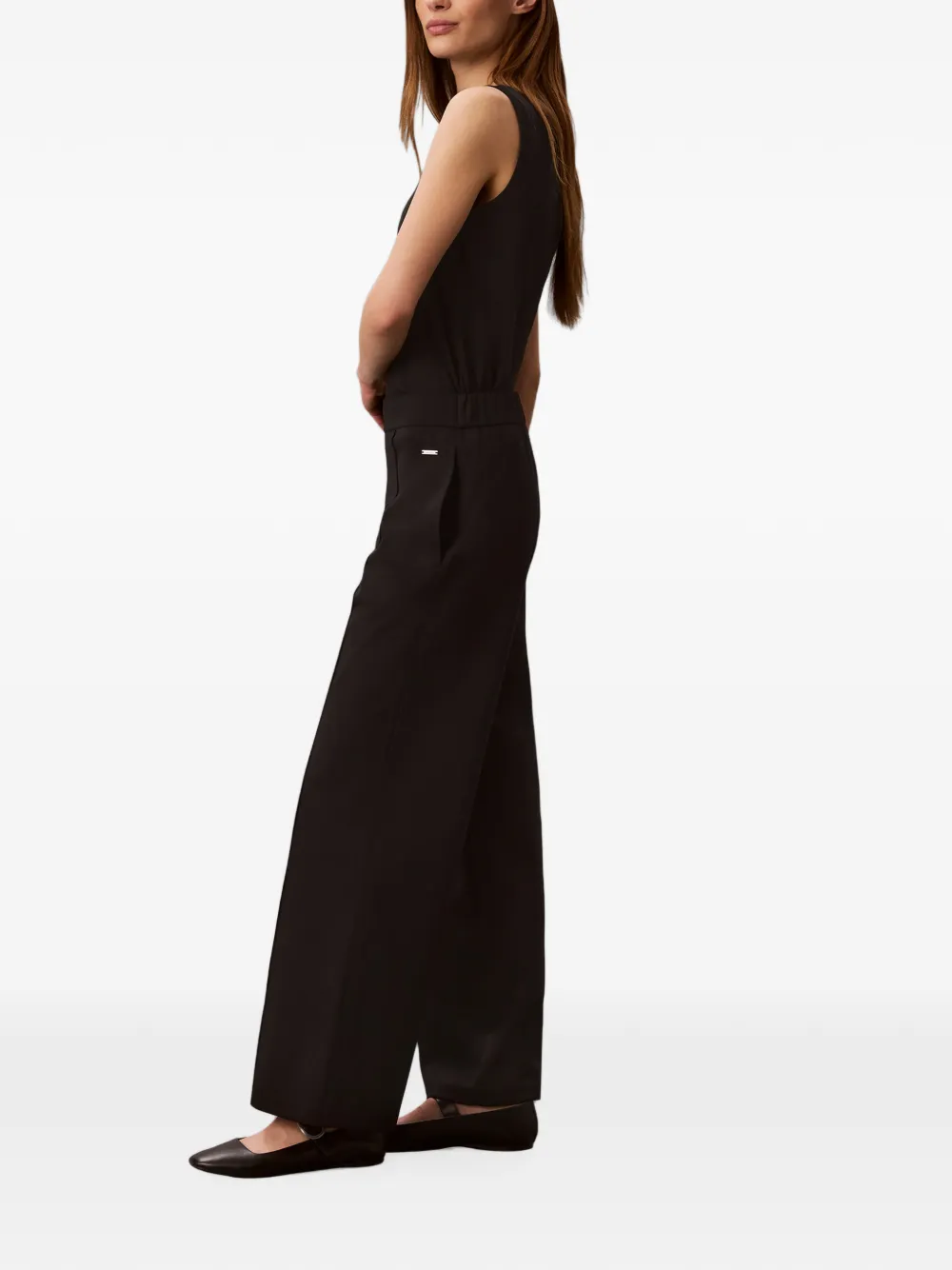 Calvin Klein Broek met wijde pijpen Bruin