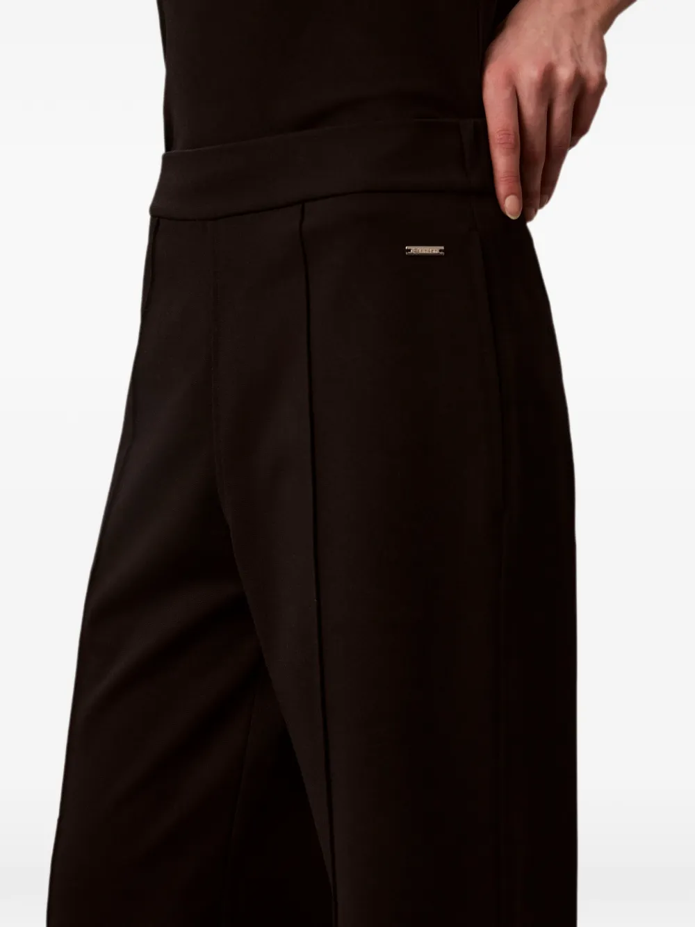 Calvin Klein Broek met wijde pijpen Bruin