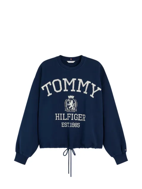 Tommy Hilfiger suéter con cordones y logo estampado