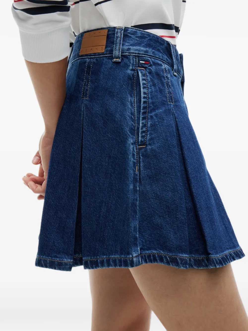 Tommy Hilfiger Mini-plooirok Blauw