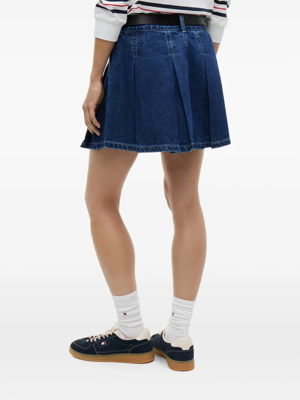 Tommy Hilfiger Mini-plooirok Blauw