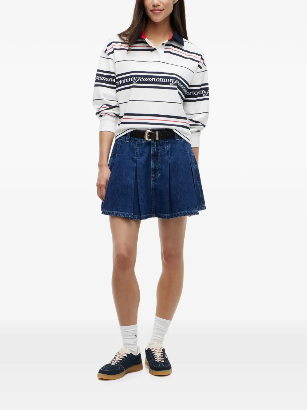 Tommy Hilfiger Mini-plooirok Blauw