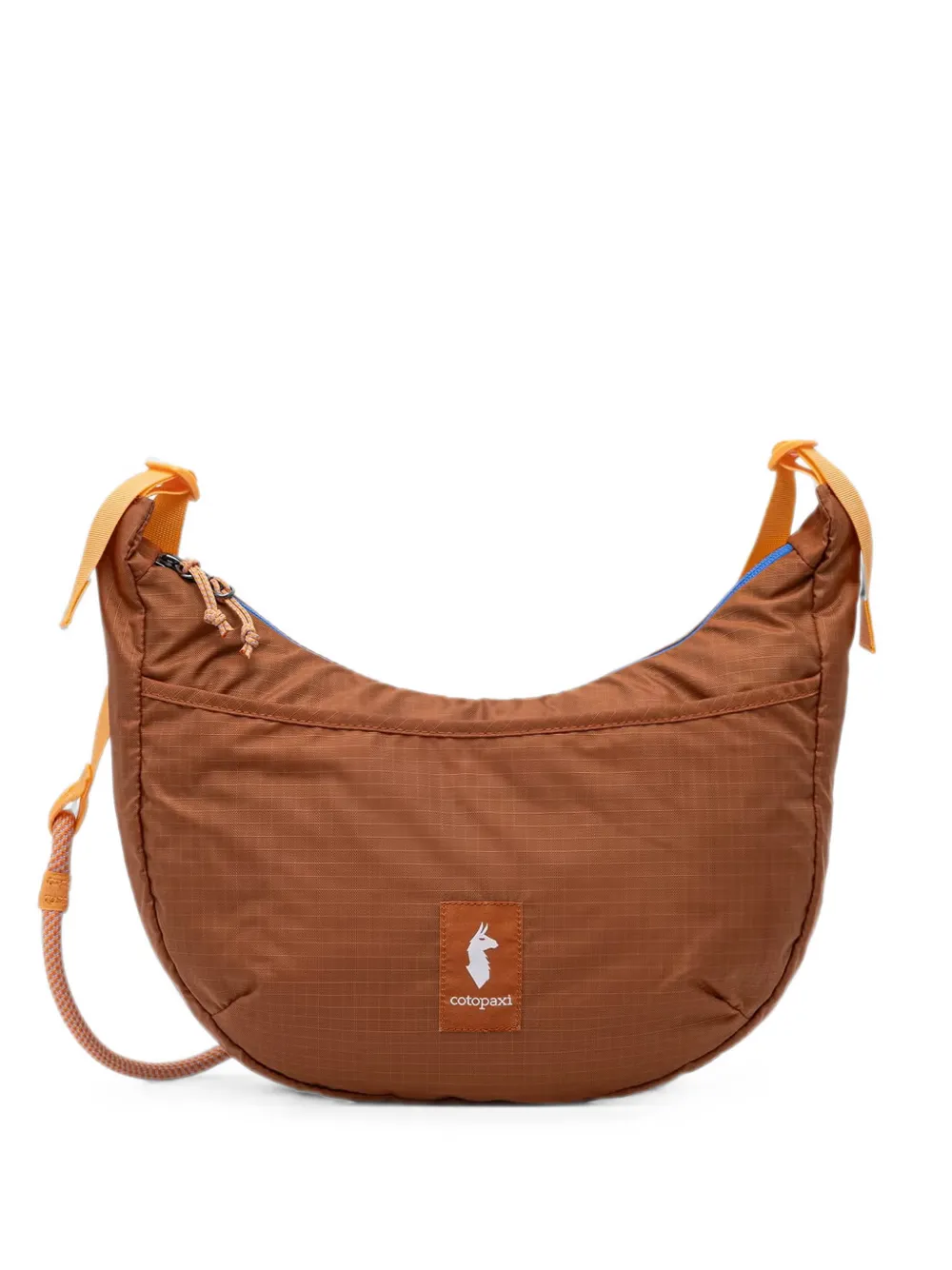 COTOPAXI ripstop-texture logo-patch shoulder bag - Marrone