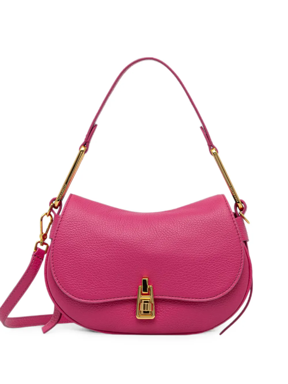 Coccinelle grained leather shoulder bag - Pink