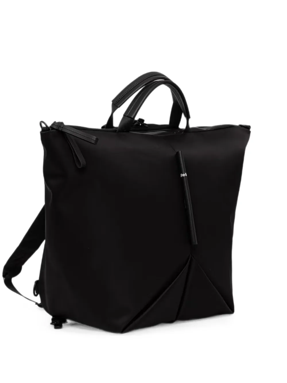 CÔTE & CIEL Tamu panelled top-handle backpack - Nero