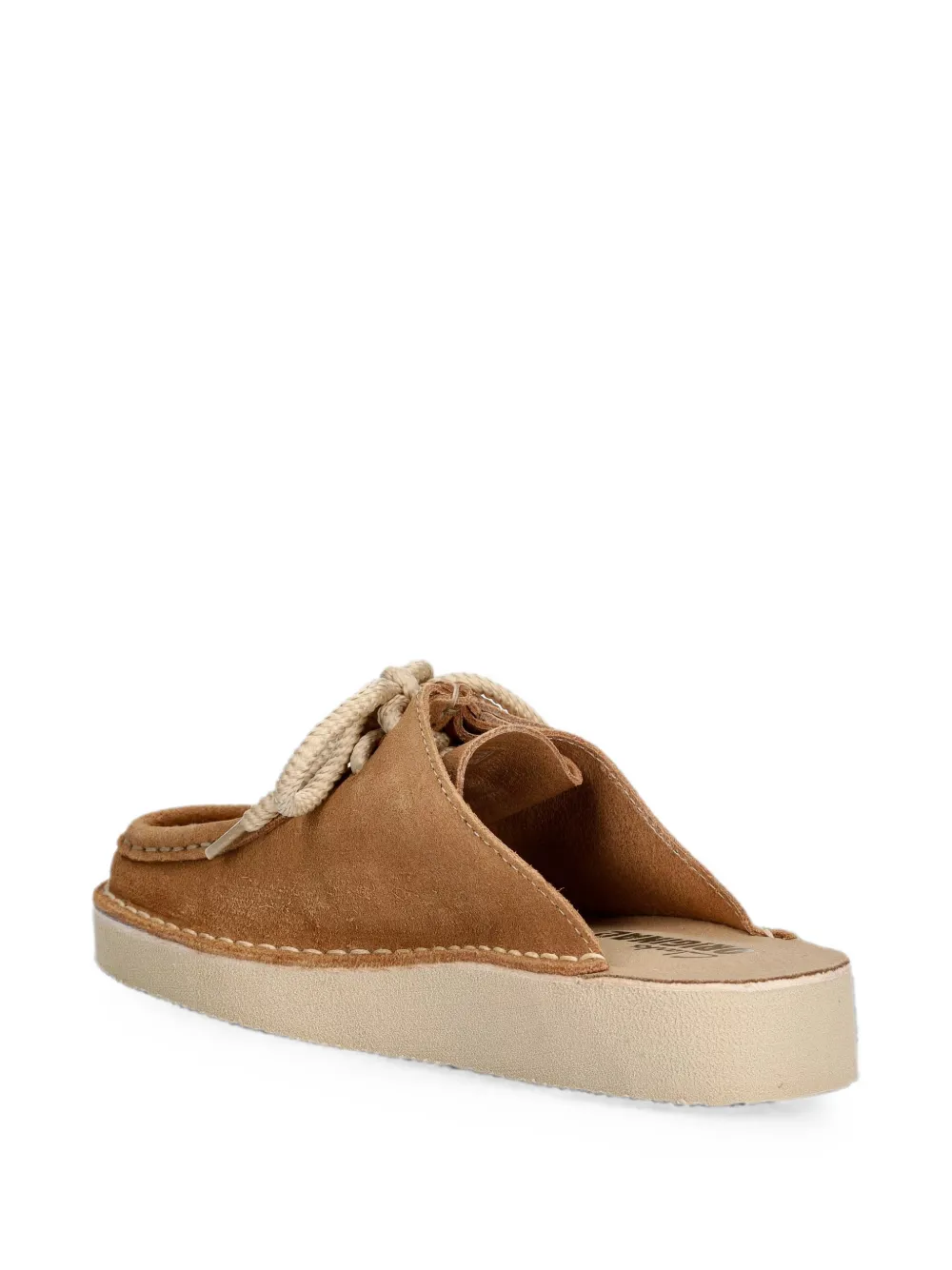 Clarks Originals Wallabee Cup lace-up mules Beige