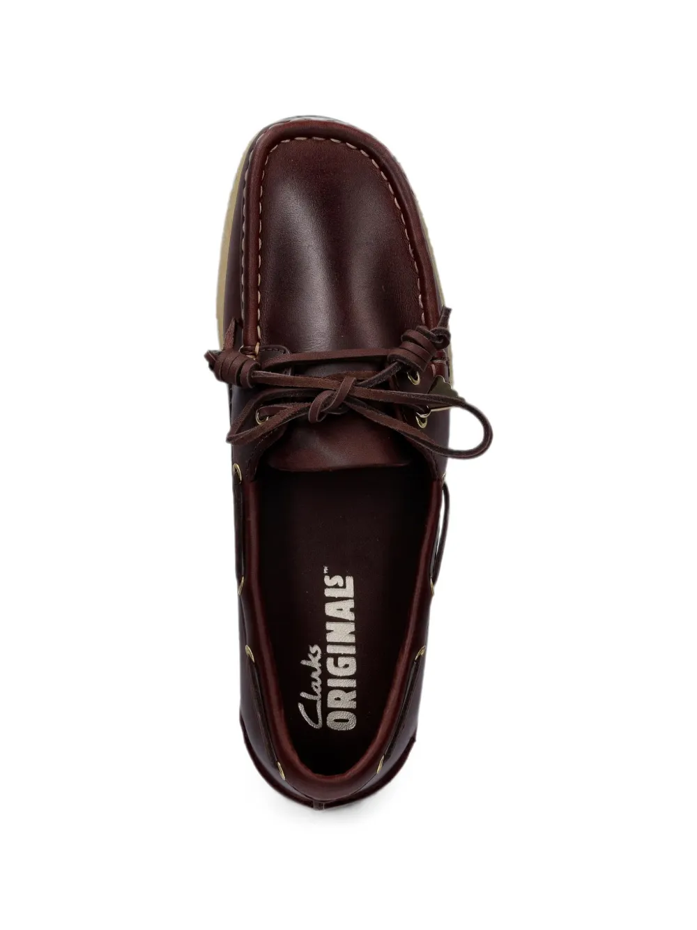 Clarks Originals lace-up leather boat shoes Bruin