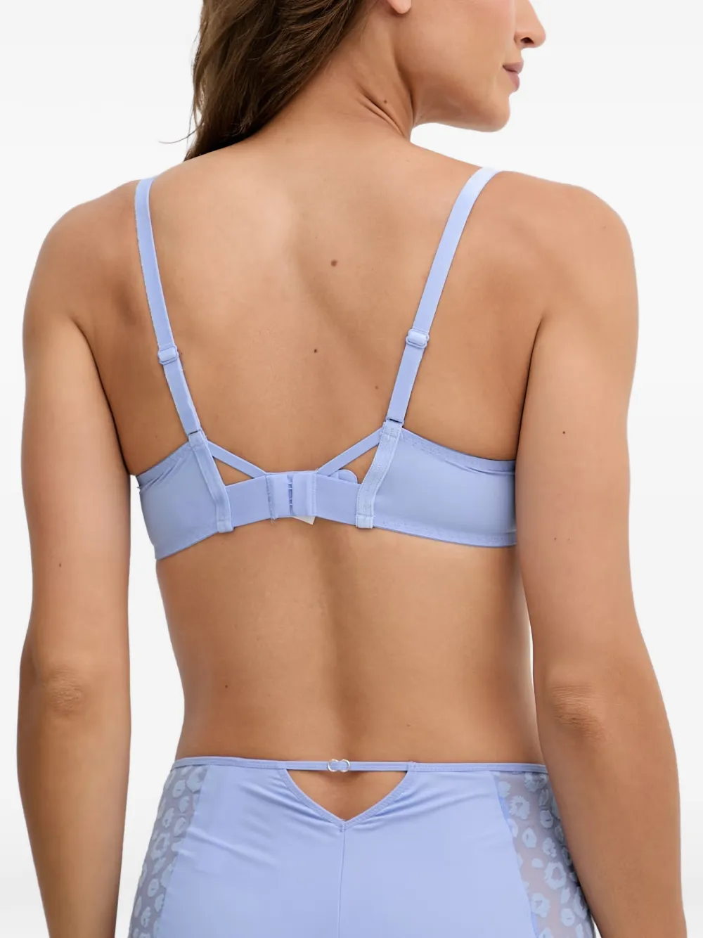 Chantelle Bh met mesh vlak en luipaard-patroon Blauw