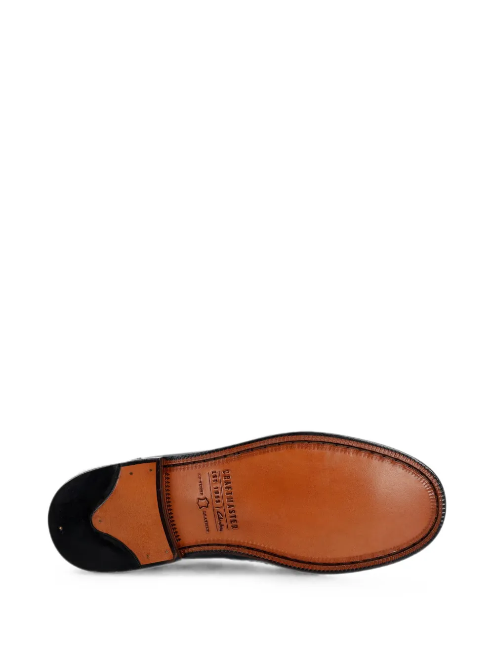 Clarks Originals crocodile-effect leather loafers Groen