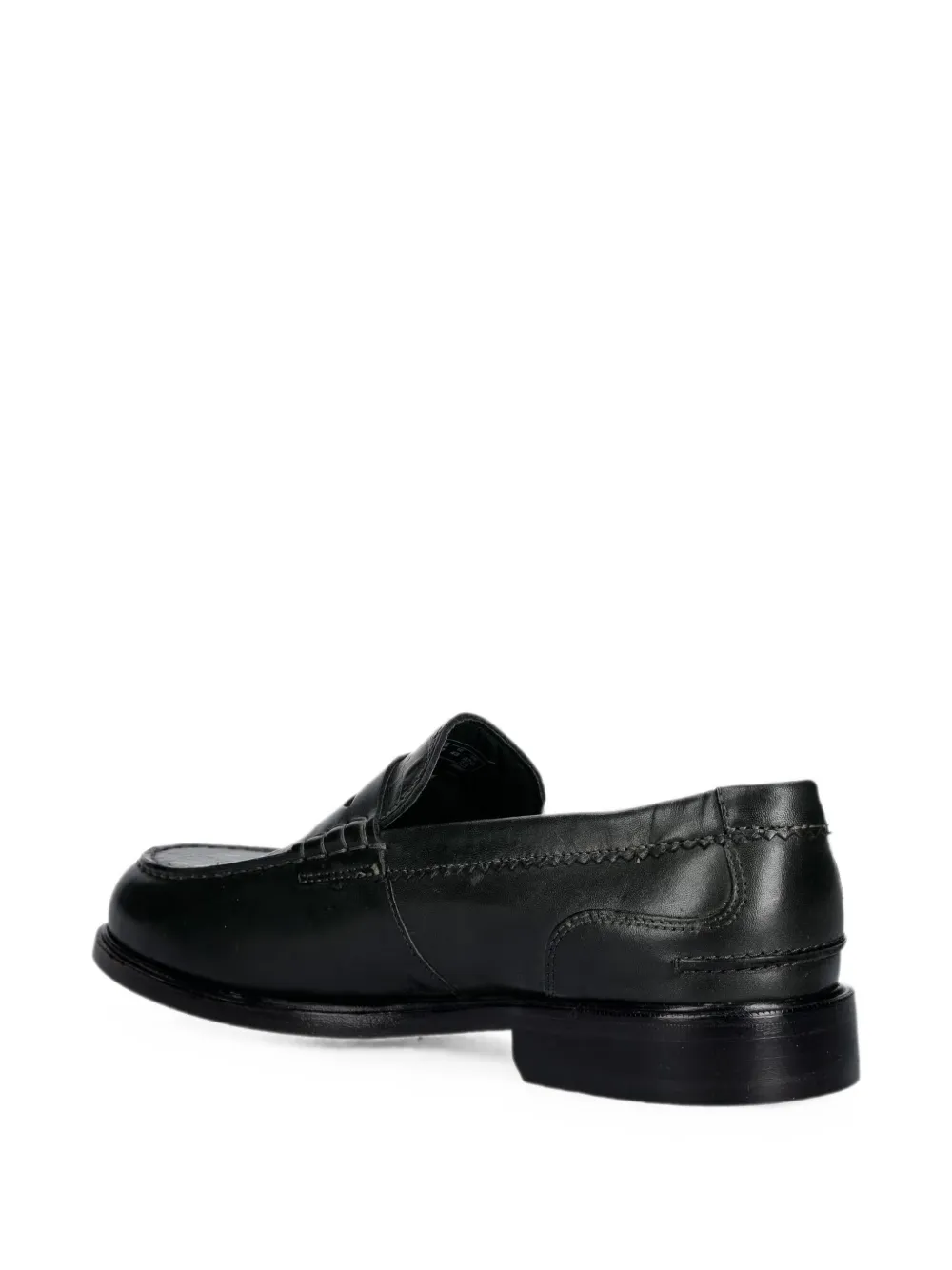 Clarks Originals crocodile-effect leather loafers Groen