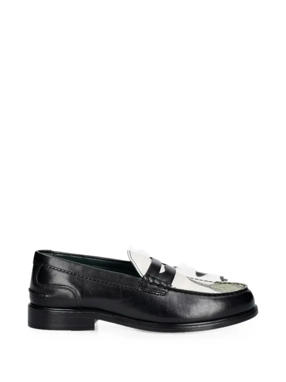 Clarks Originals Craftmaster graphic-print leather loafers Zwart
