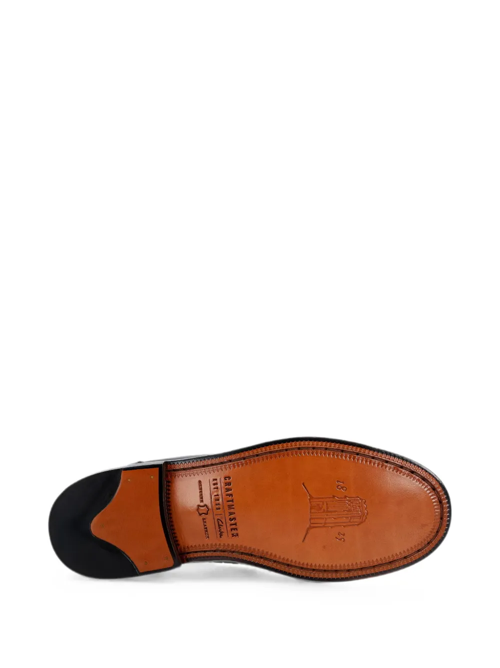 Clarks Originals Craftmaster graphic-print leather loafers Zwart