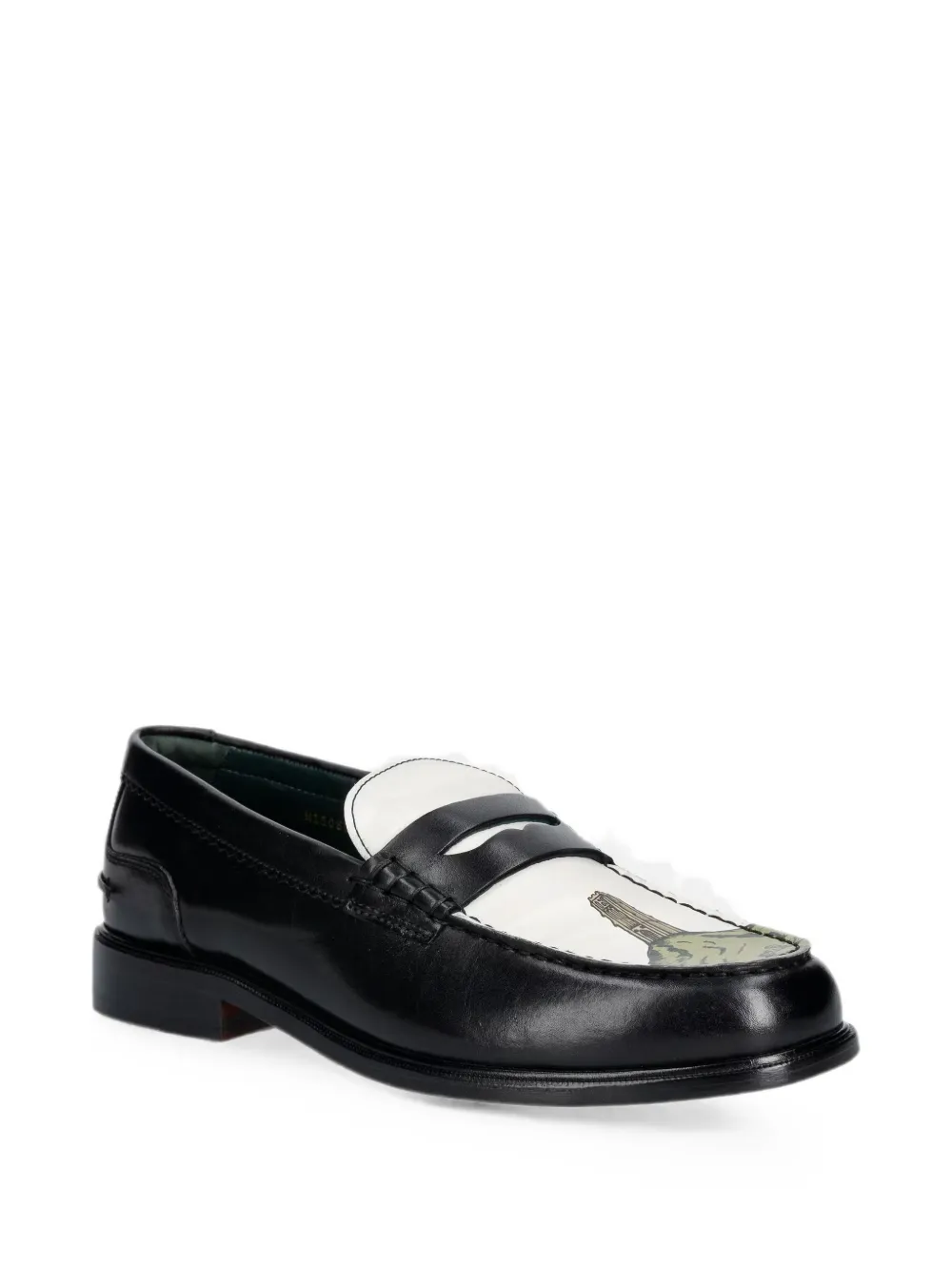 Clarks Originals Craftmaster graphic-print leather loafers Zwart