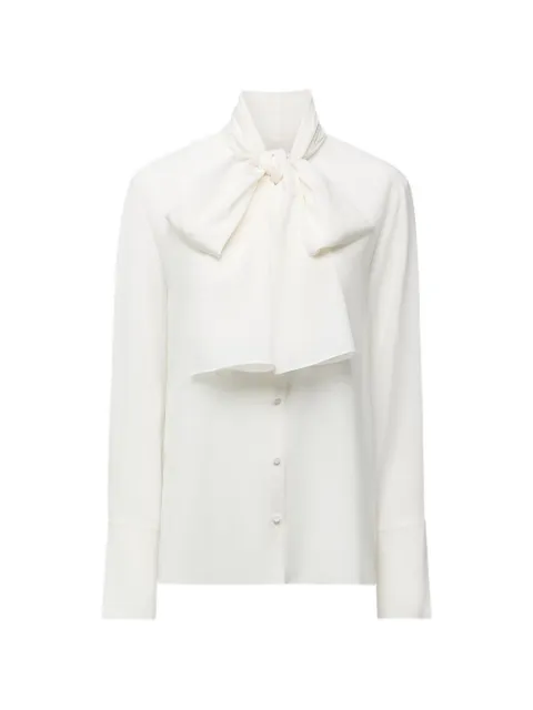 Another Tomorrow blusa Signature de seda 