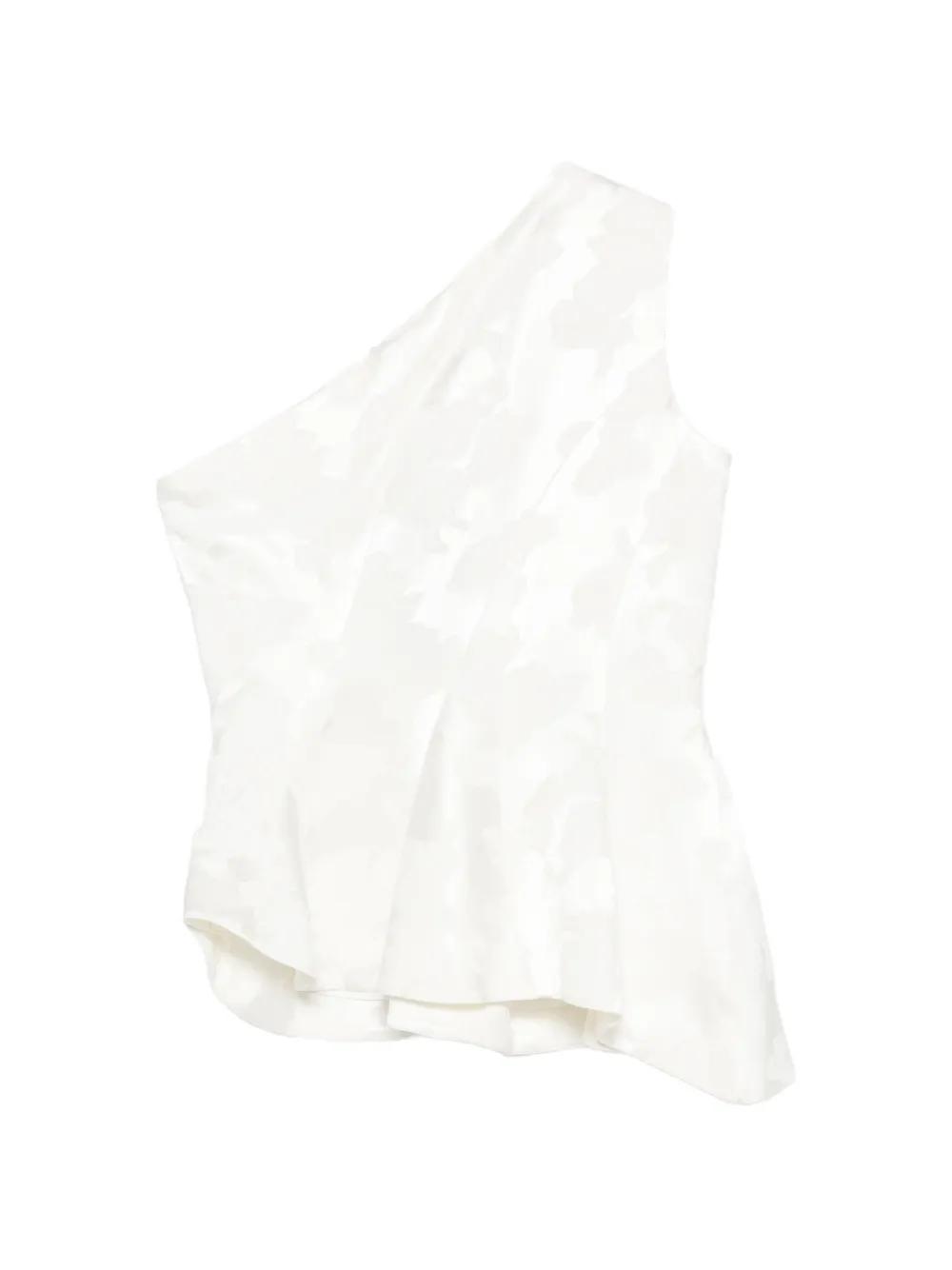  Ych Floral-jacquard Top - Blanco 