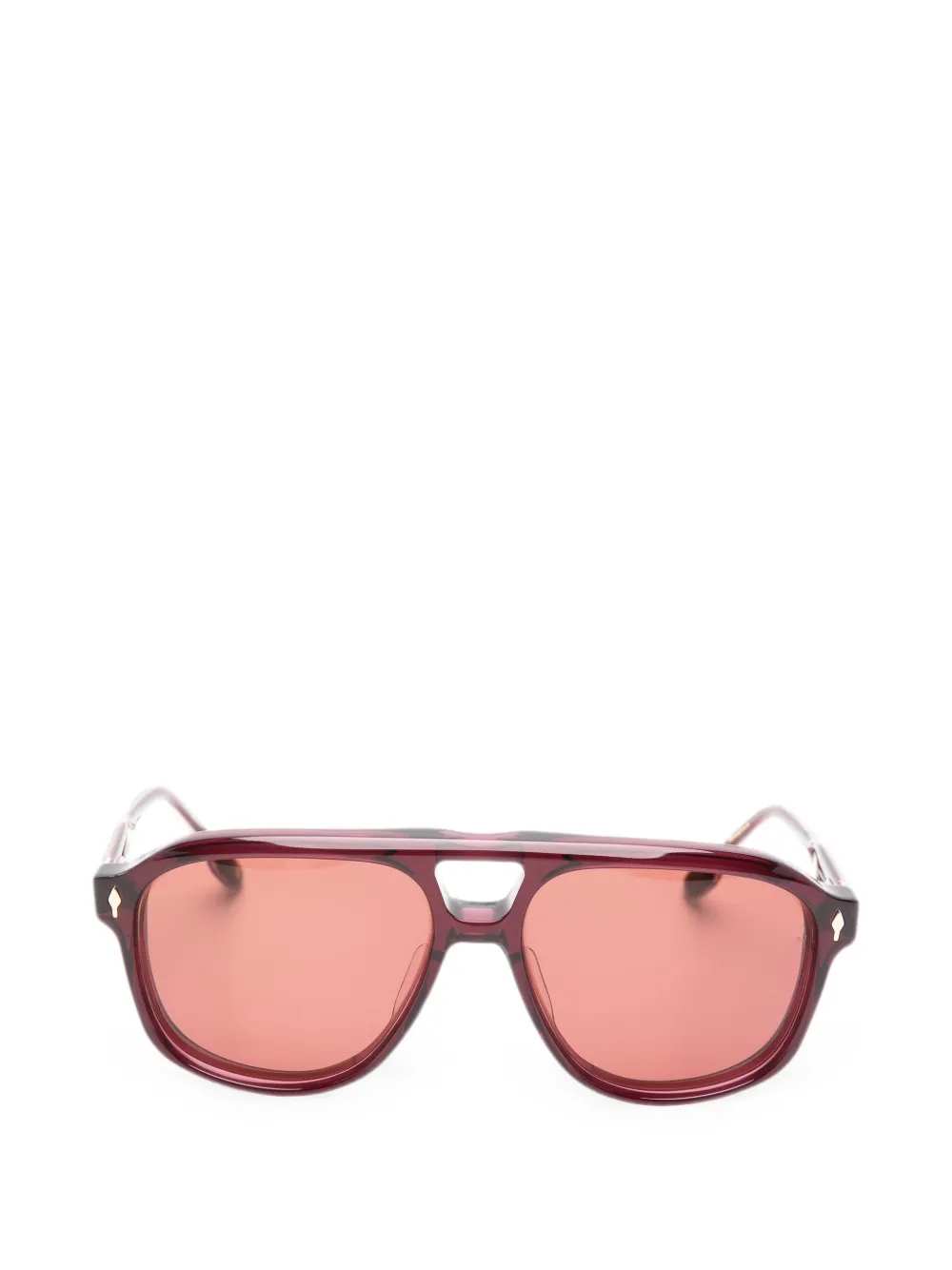 Jacques Marie Mage Leonard Sunglasses In Red