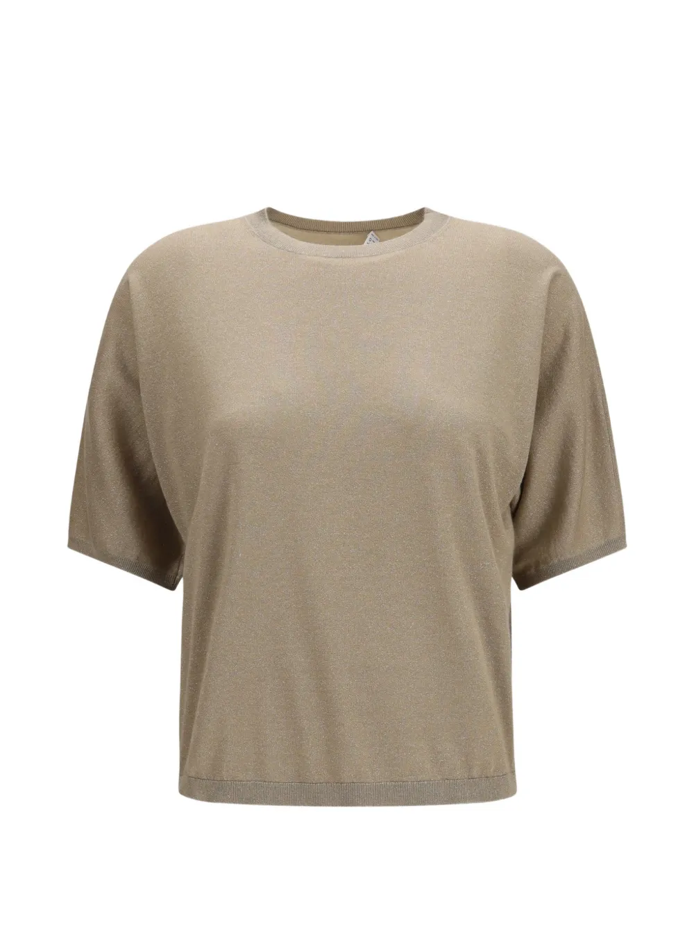 Brunello Cucinelli short-sleeve round-neck sweater - Neutrals