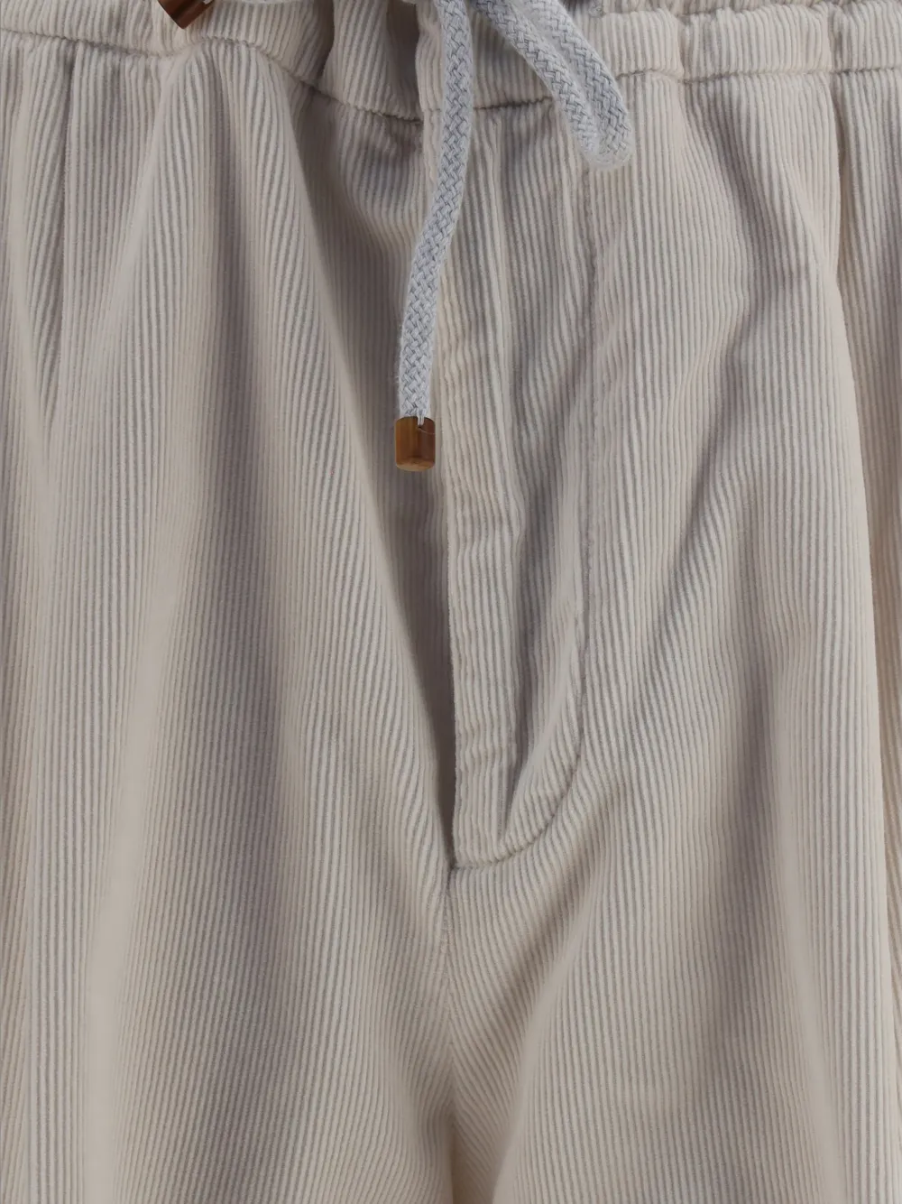 Brunello Cucinelli Broek met trekkoordtaille Beige