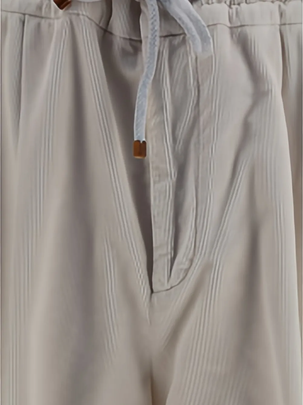 Brunello Cucinelli Broek met trekkoordtaille Beige