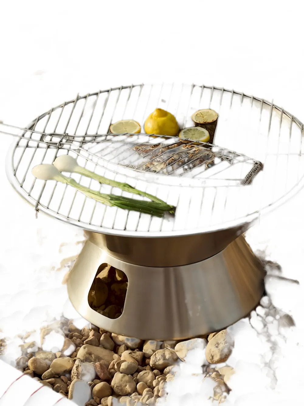  Hay Stainless-steel Portable Barbecue - Argent 