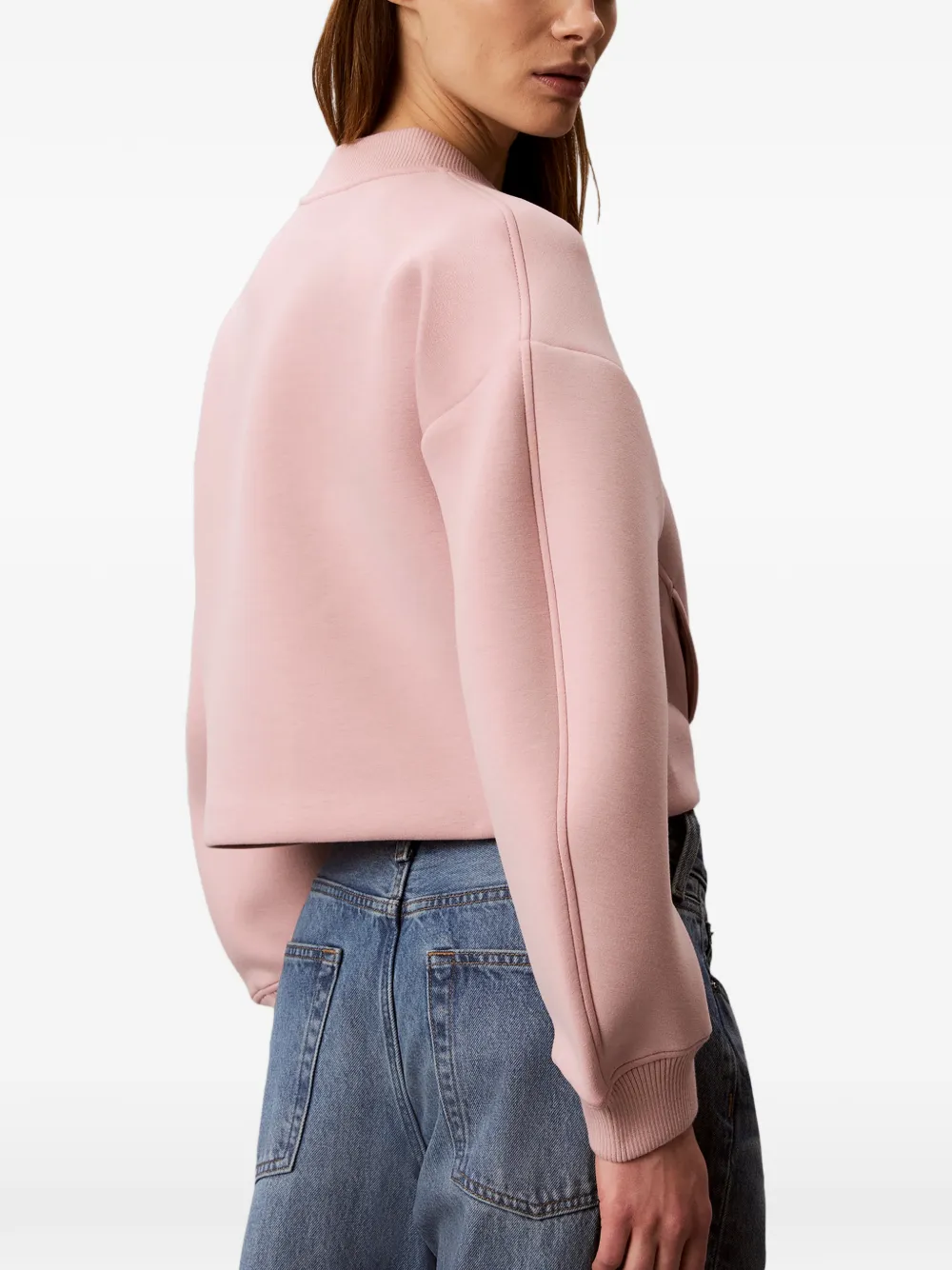 Calvin Klein Bomberjack met geborduurd logo Roze