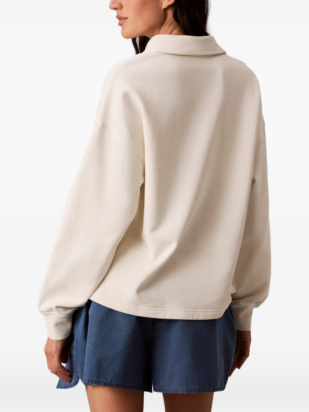 Calvin Klein Poloshirt met logopatch Beige