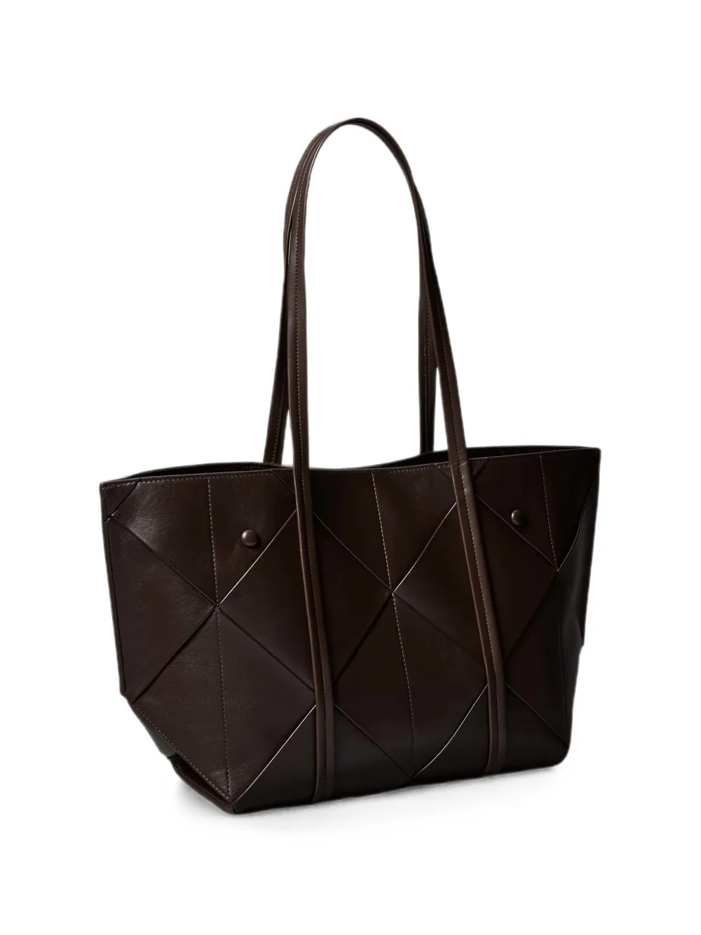 Calvin Klein geometric-quilted tote bag - Marrone