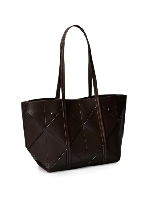 Calvin Klein geometric-quilted tote bag