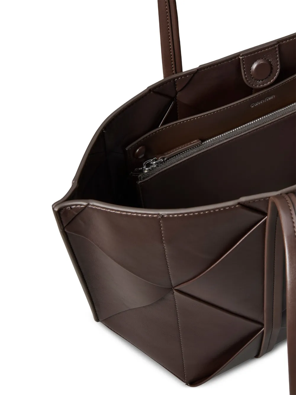 Calvin Klein Gewatteerde shopper Bruin