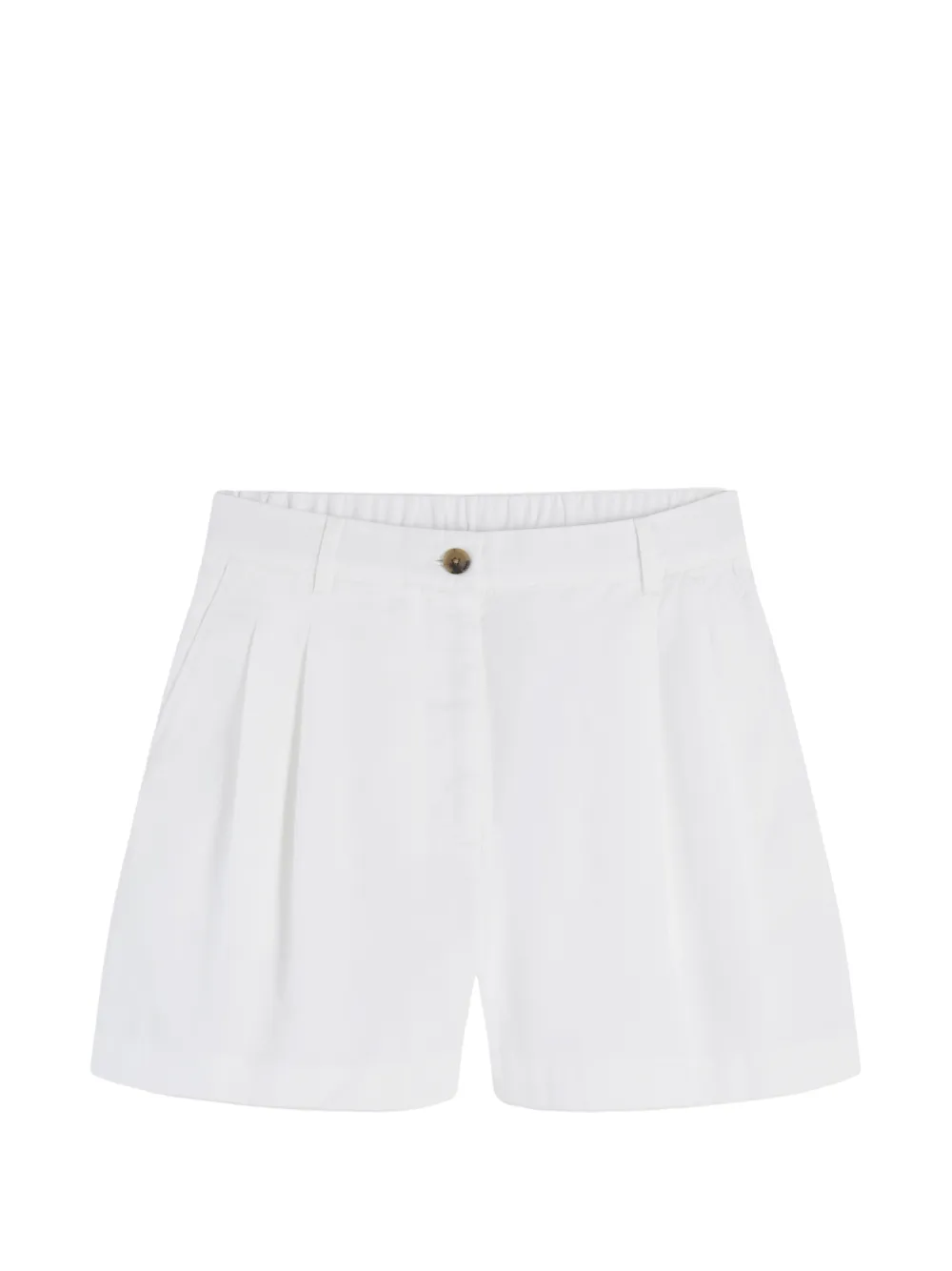 Tommy Hilfiger pleated elasticated-waist shorts - Weiß