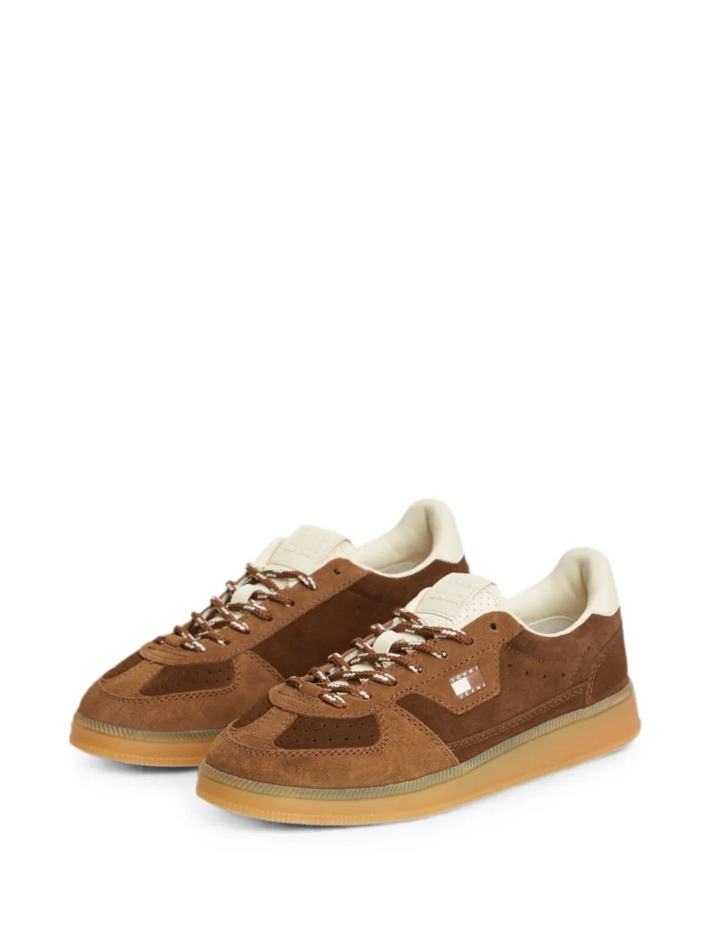 Tommy Hilfiger Greenwich logo-patch panelled sneakers Bruin