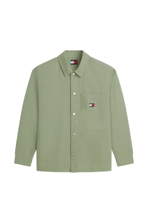 Tommy Hilfiger logo-patch chest-pocket shirt