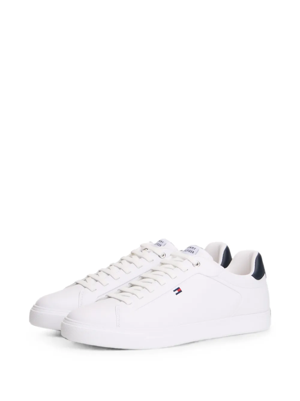 Tommy Hilfiger logo-patch lace-up sneakers Wit