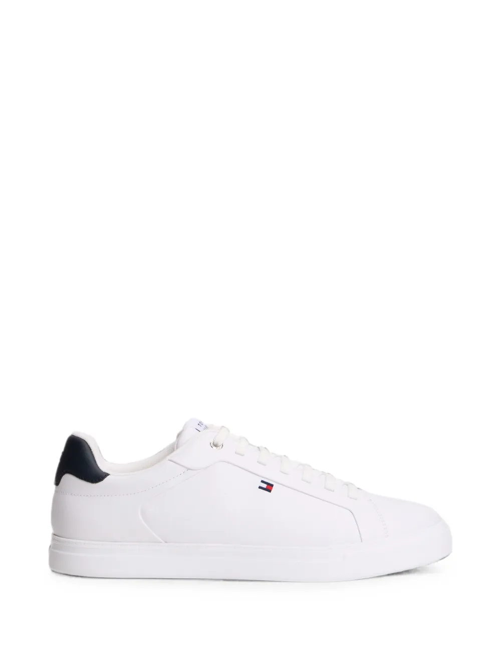 Tommy Hilfiger logo-patch lace-up sneakers - Weiß