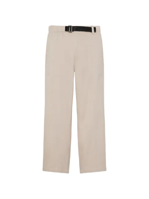 Calvin Klein belted panelled straight-leg trousers