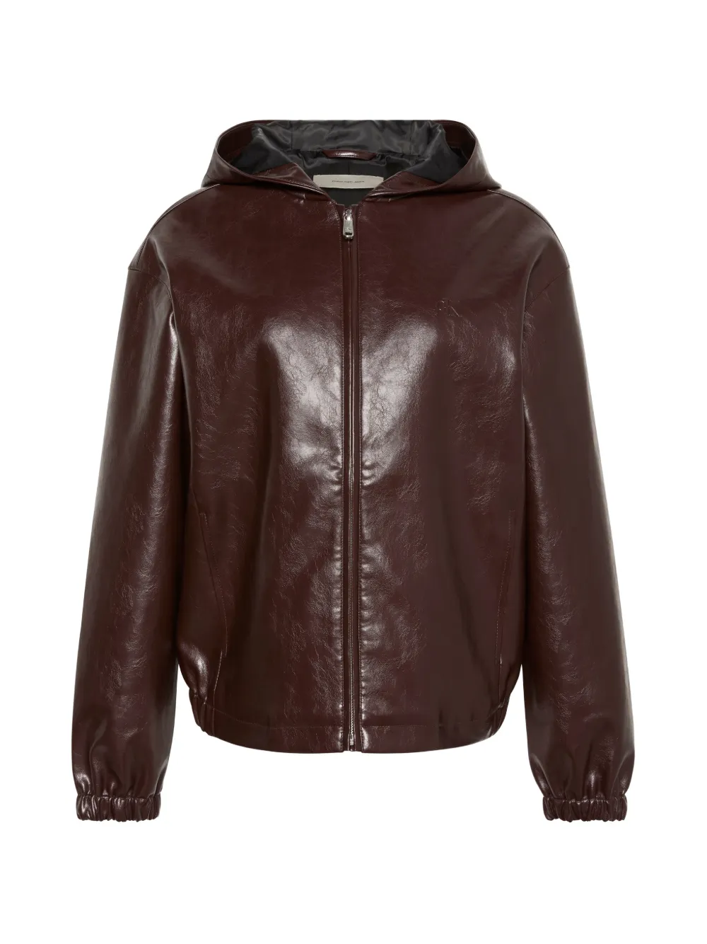 Calvin Klein hooded zip-up bomber jacket - Marrone
