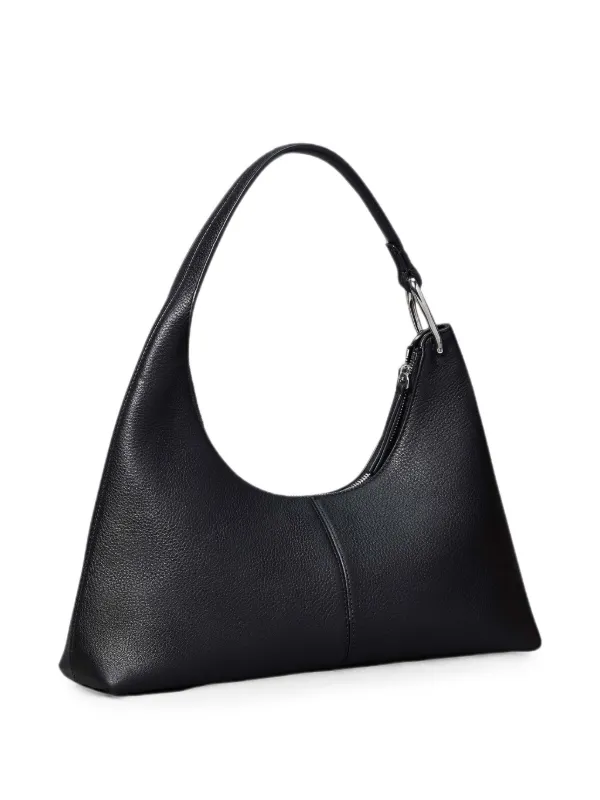 Calvin Klein Grained-effect Curved Tote Bag in Black