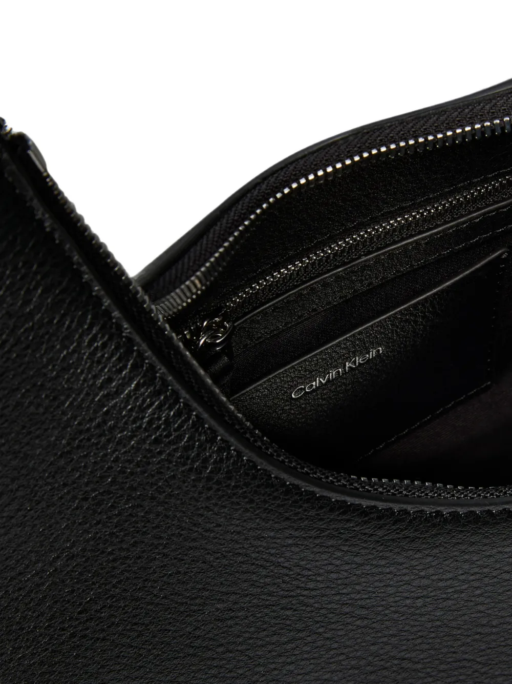 Calvin Klein Gewelfde shopper met bewerkt effect Zwart