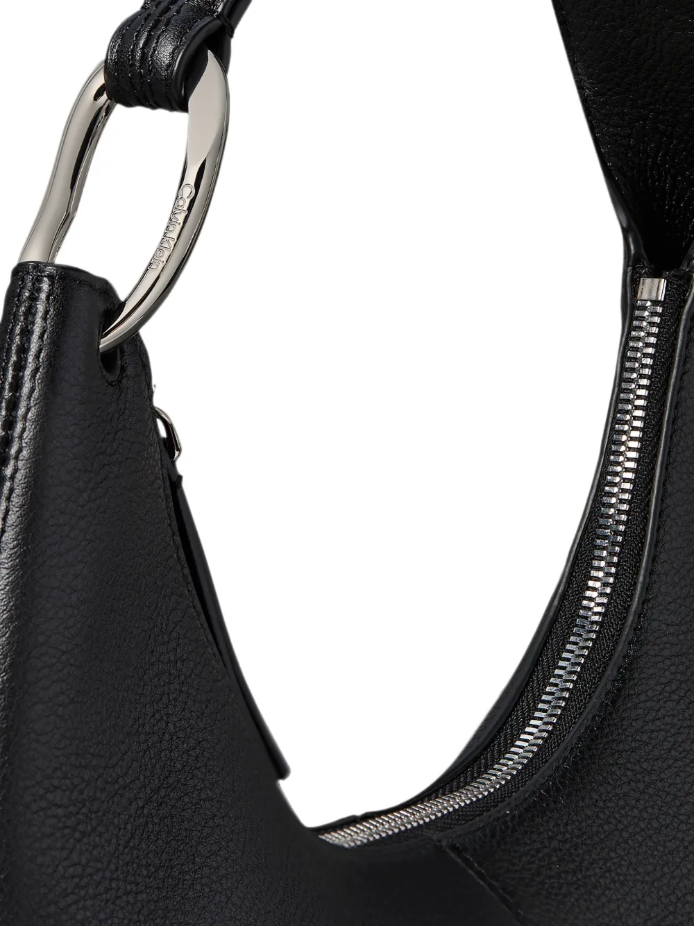 Calvin Klein Gewelfde shopper met bewerkt effect Zwart