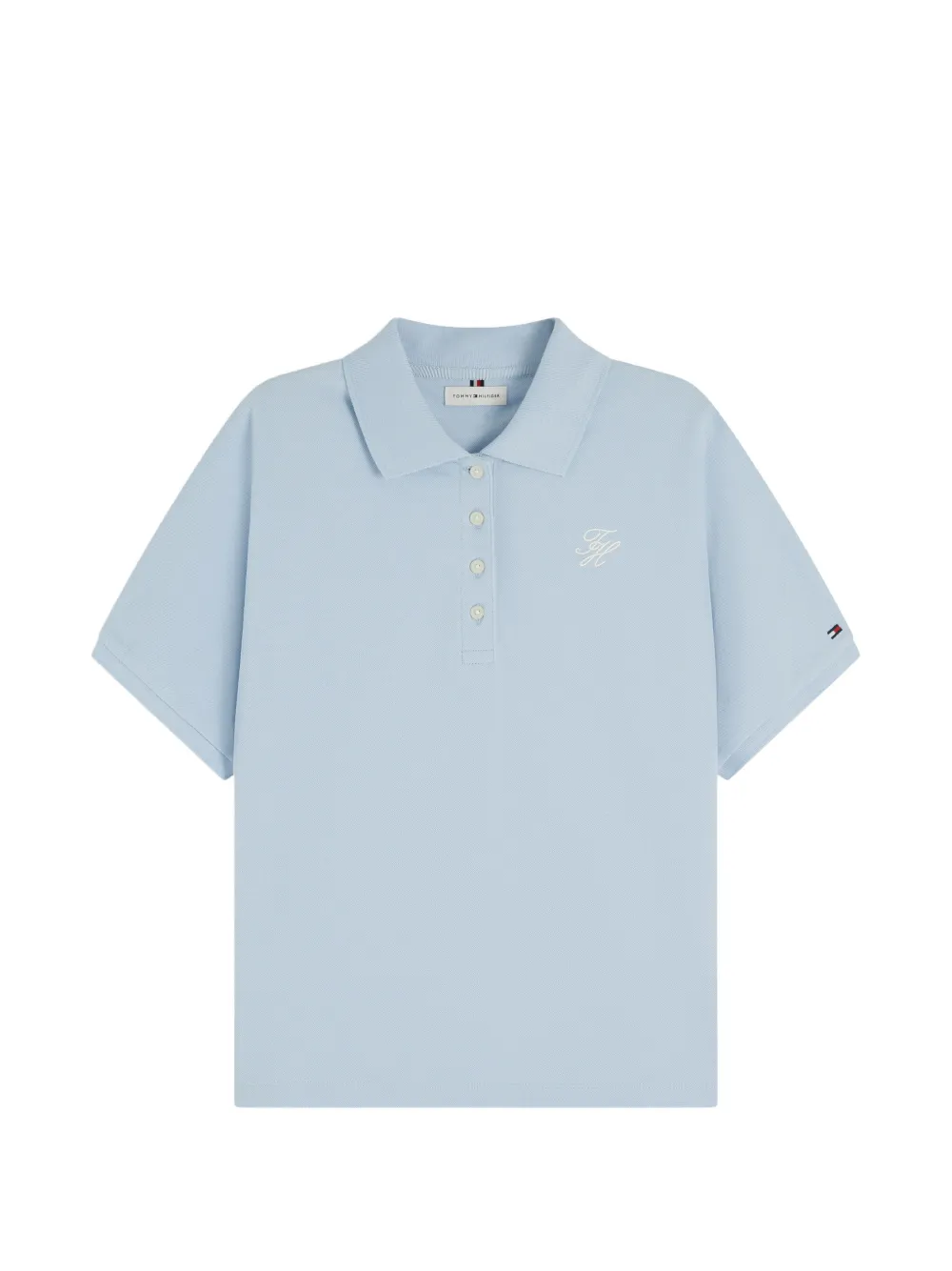 Tommy Hilfiger Poloshirt met geborduurd logo Blauw