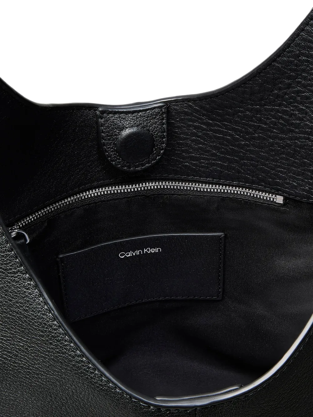 Calvin Klein medium Slouchy grained-effect shoulder bag Zwart