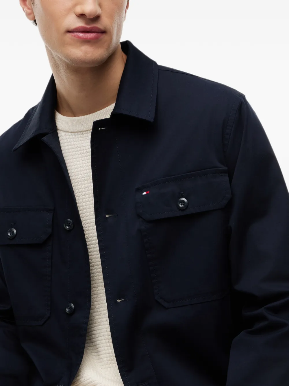 Tommy Hilfiger Jack met logopatch Blauw