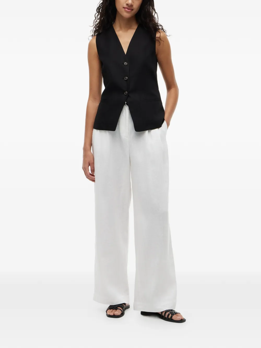 Tommy Hilfiger Gilet met V-hals Zwart