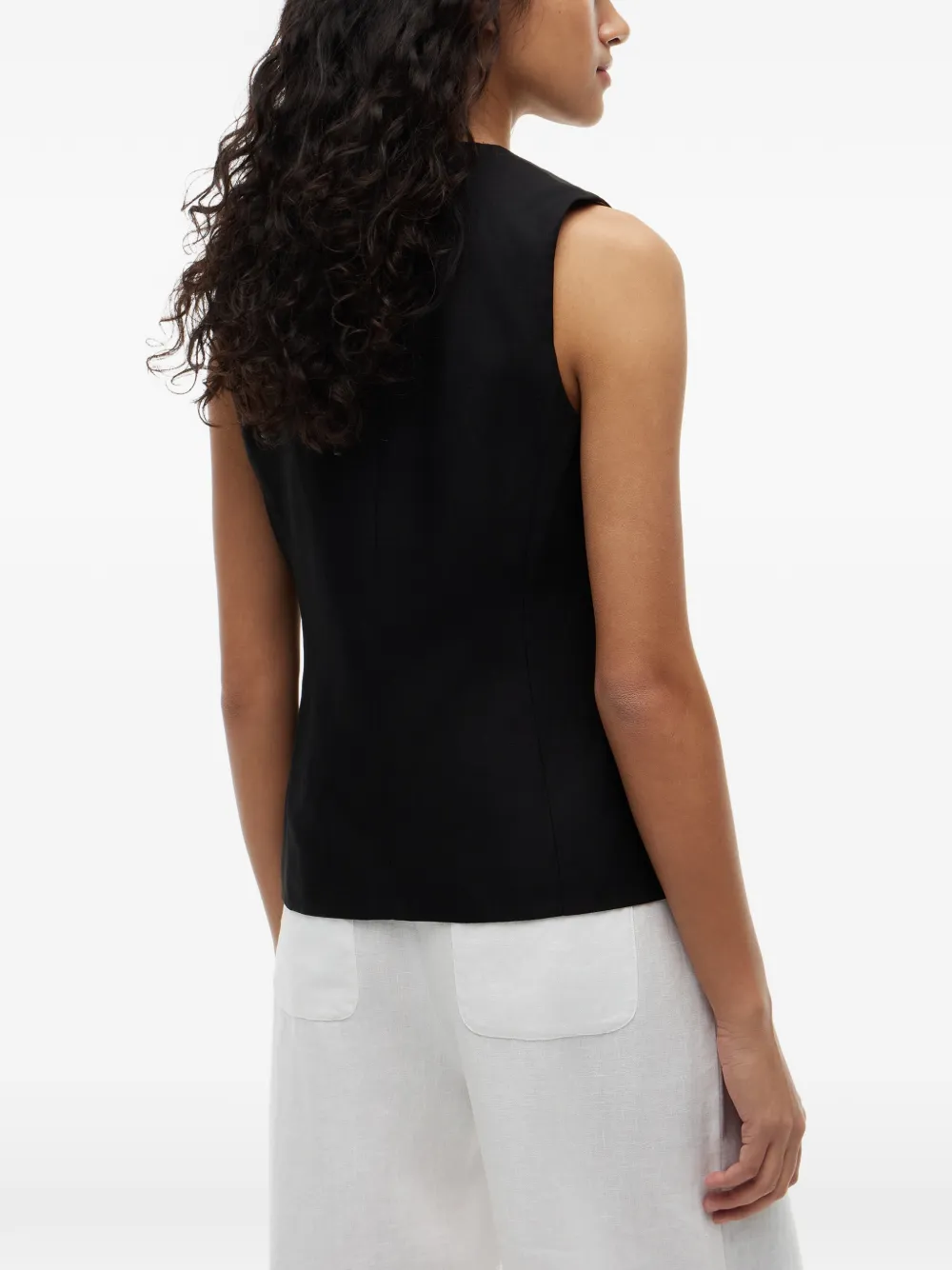 Tommy Hilfiger Gilet met V-hals Zwart
