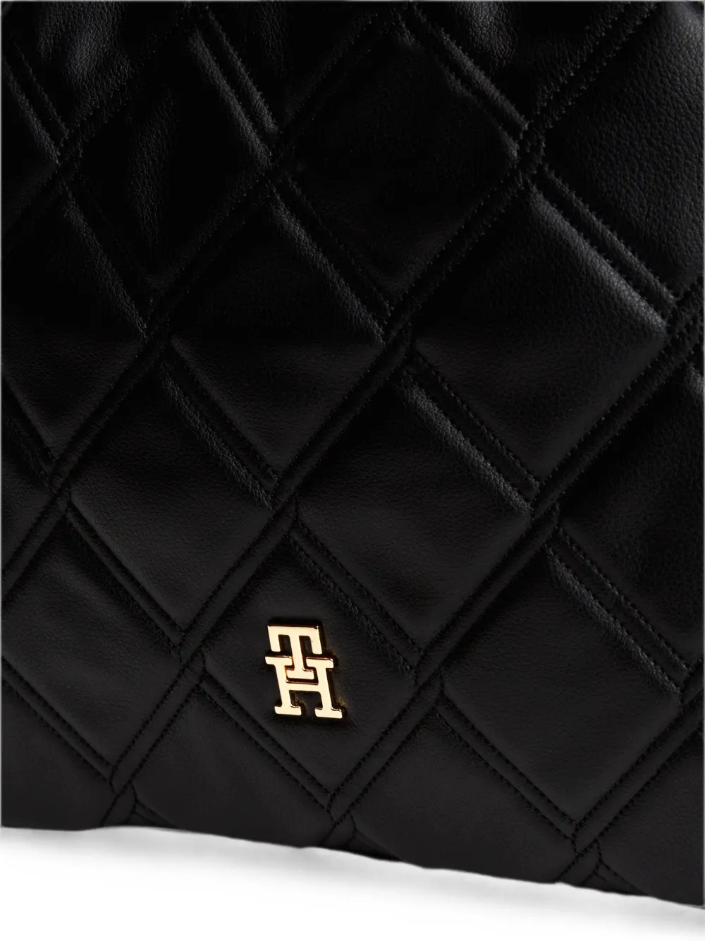 Tommy Hilfiger Gewatteerde shopper Zwart