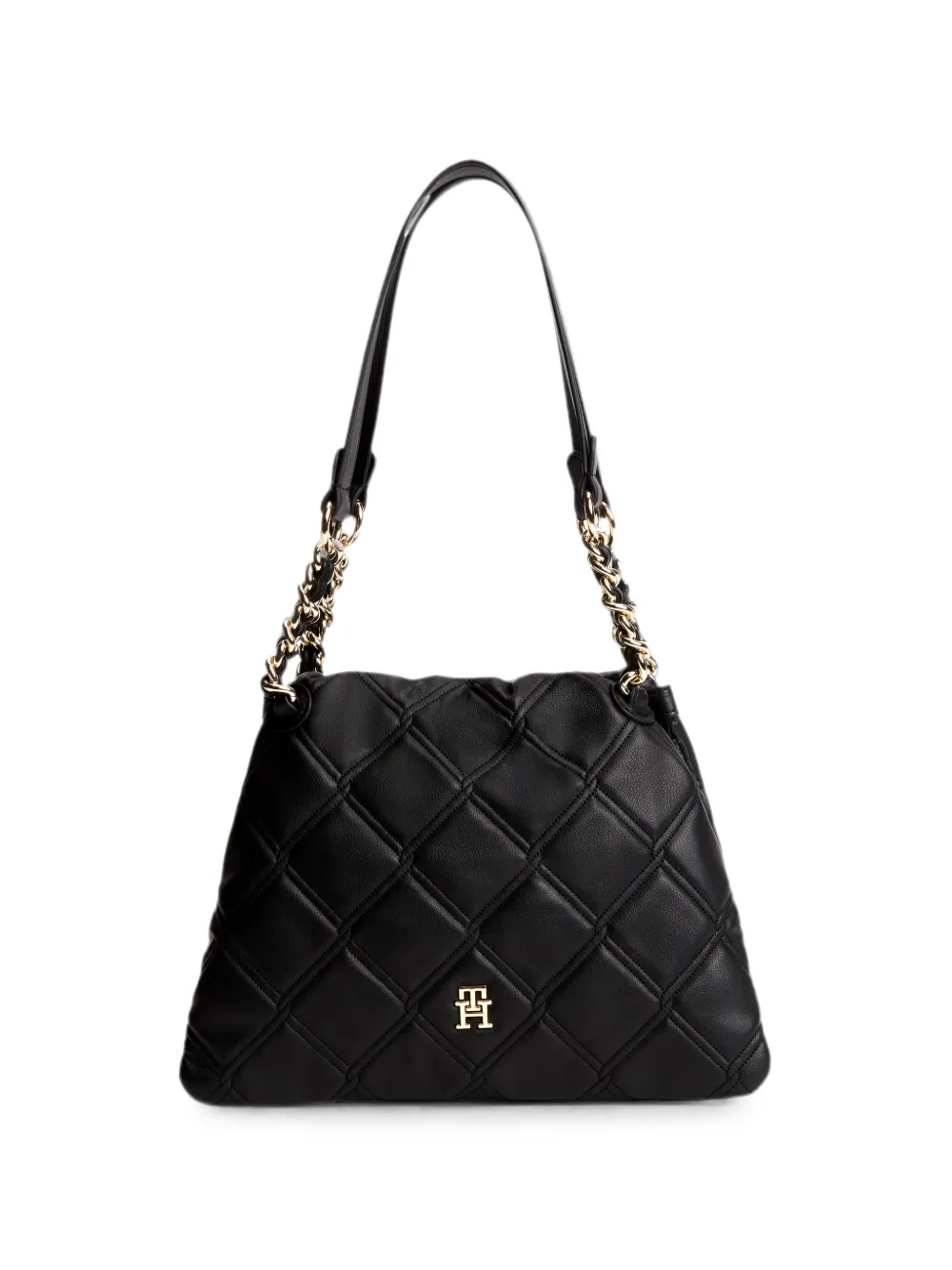 Tommy Hilfiger quilted tote bag - Schwarz