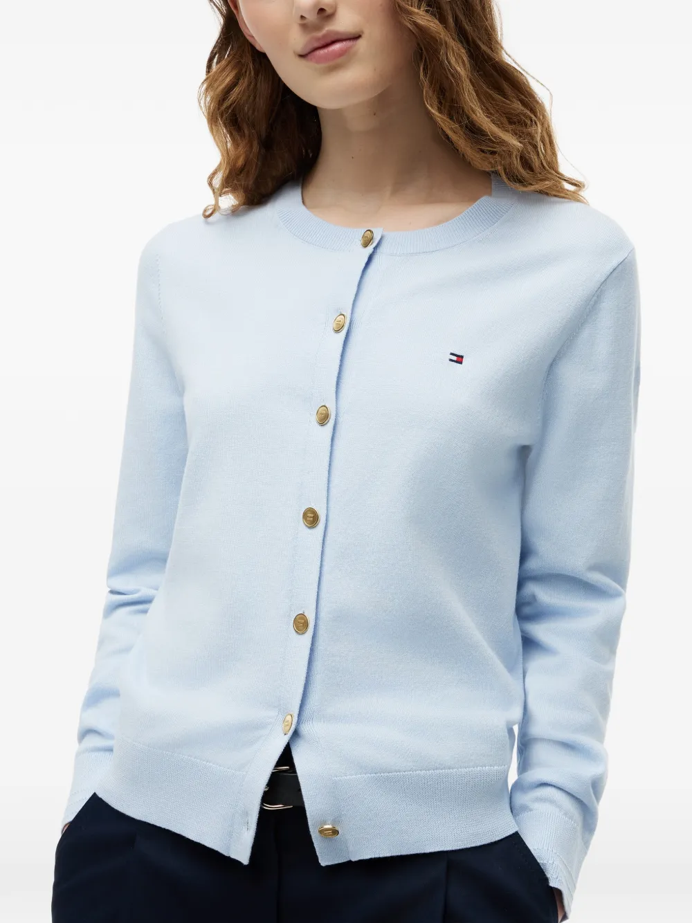 Tommy Hilfiger Vest met geborduurd logo Blauw